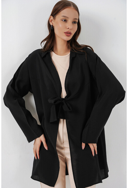 Kadın Salaş Bağcıklı Kimono 5981