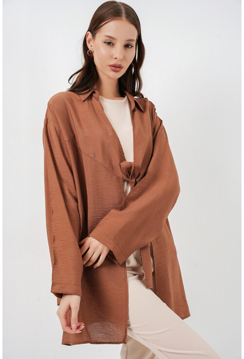 Kadın Salaş Bağcıklı Kimono 5981