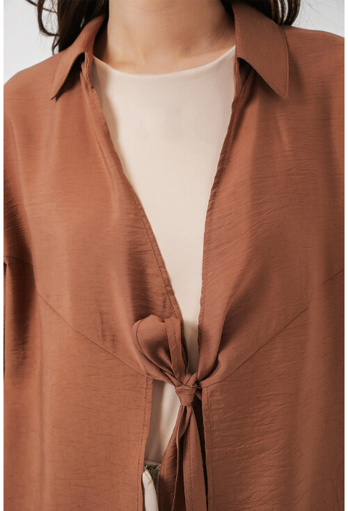 Kadın Salaş Bağcıklı Kimono 5981