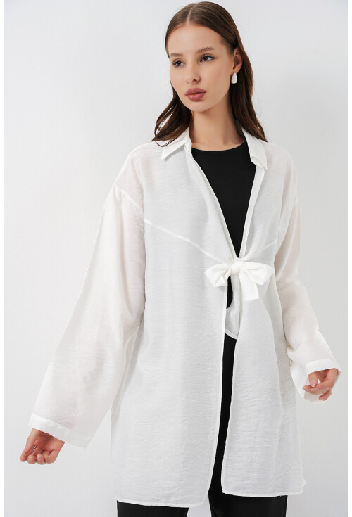 Kadın Salaş Bağcıklı Kimono 5981