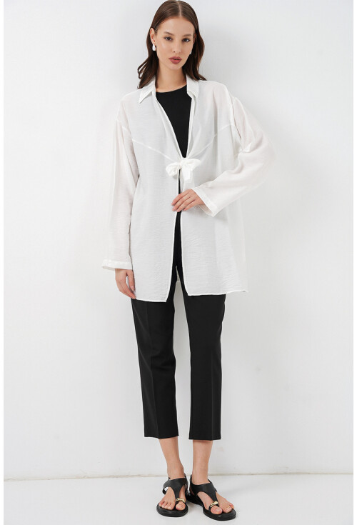 Kadın Salaş Bağcıklı Kimono 5981