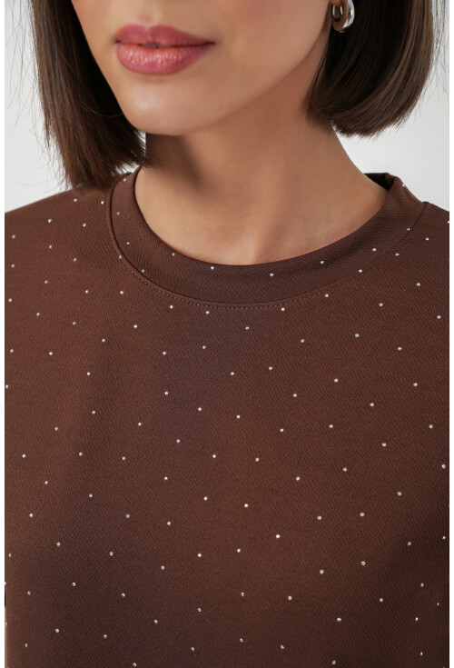 Kadın Taş Detaylı Tişört 990