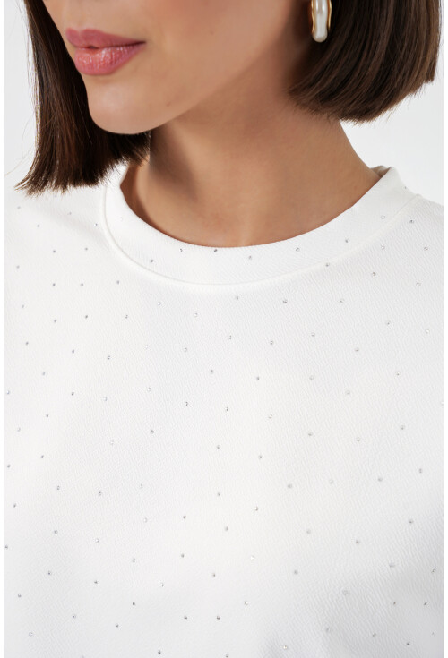 Kadın Taş Detaylı Tişört 990
