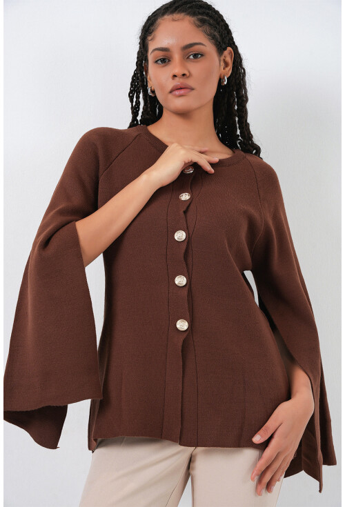 Kadın Triko Panço Hırka 15965