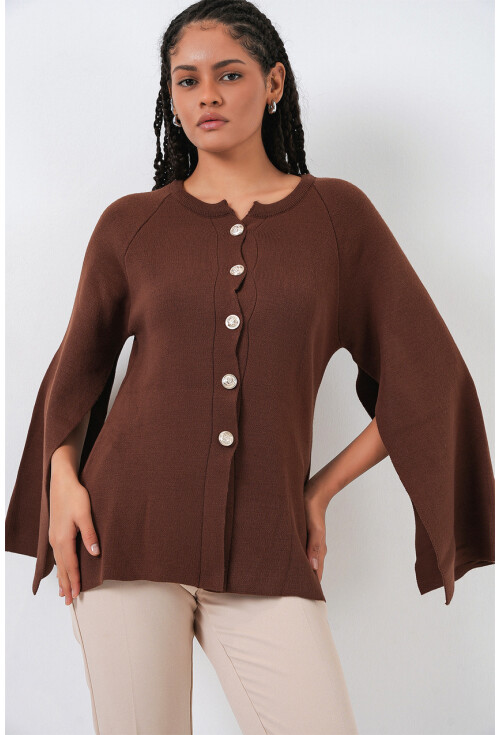 Kadın Triko Panço Hırka 15965