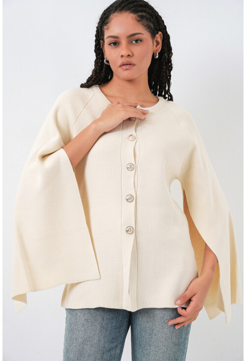 Kadın Triko Panço Hırka 15965