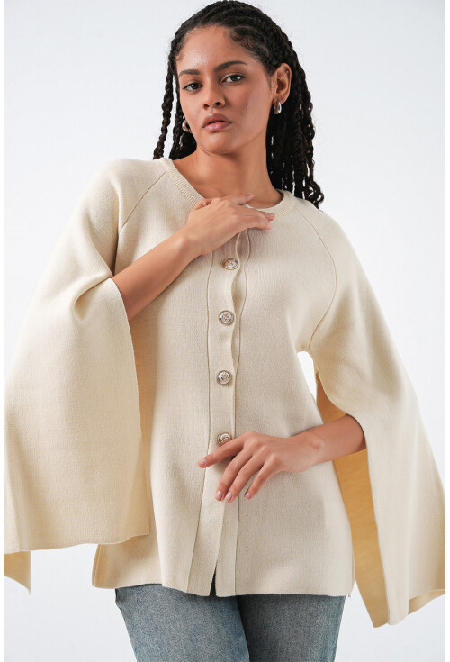 Kadın Triko Panço Hırka 15965