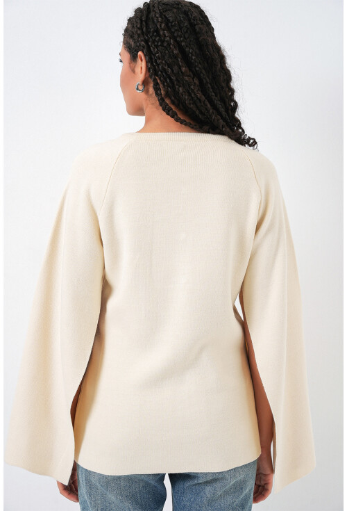 Kadın Triko Panço Hırka 15965