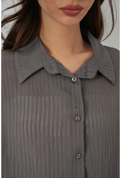 Kadın Uzun Oversize Gömlek 20320