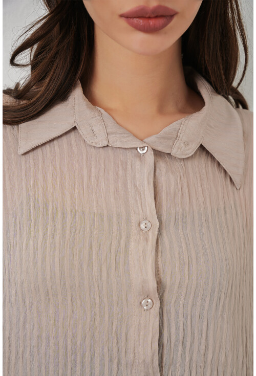 Kadın Uzun Oversize Gömlek 20320