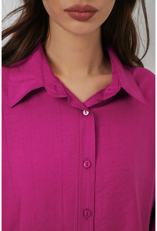 Kadın Uzun Oversize Gömlek 20334