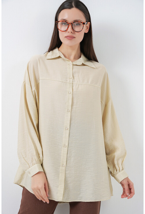 Kadın Uzun Oversize Gömlek 5965