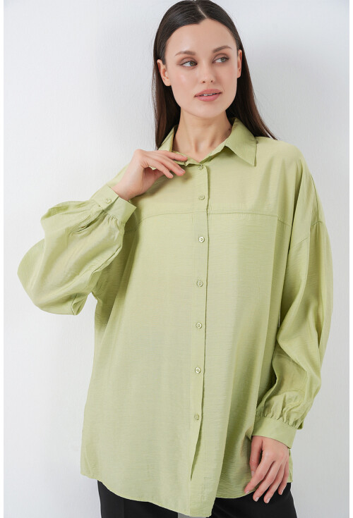 Kadın Uzun Oversize Gömlek 5965