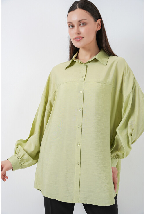Kadın Uzun Oversize Gömlek 5965