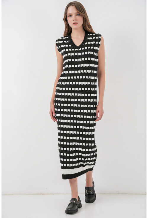 Kadın Uzun Triko Süveter 15961