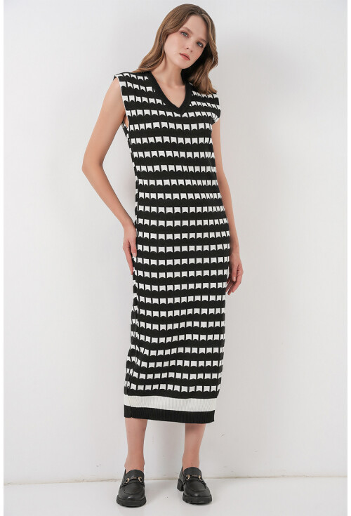 Kadın Uzun Triko Süveter 15961