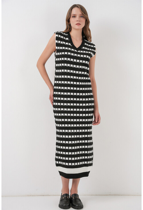 Kadın Uzun Triko Süveter 15961