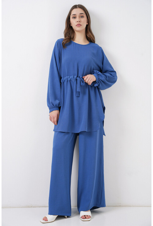Kadın Uzun Tunik Pantolon İkili Takım 6719