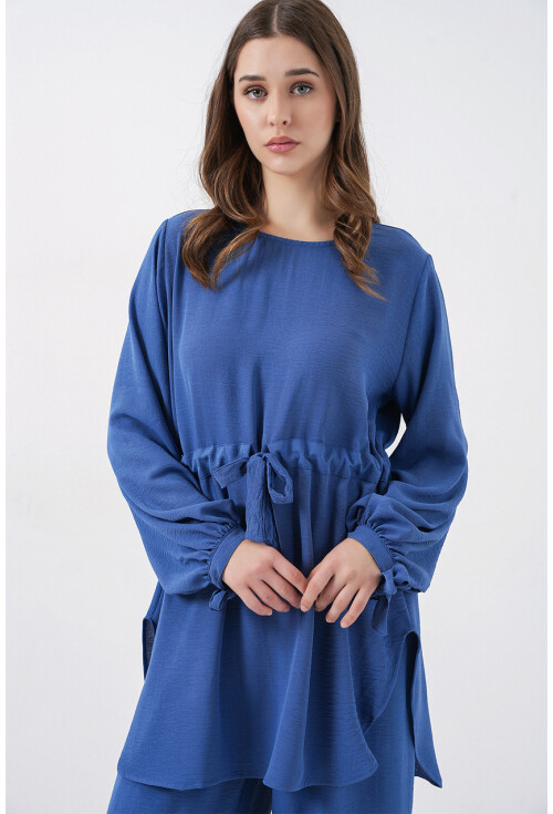 Kadın Uzun Tunik Pantolon İkili Takım 6719