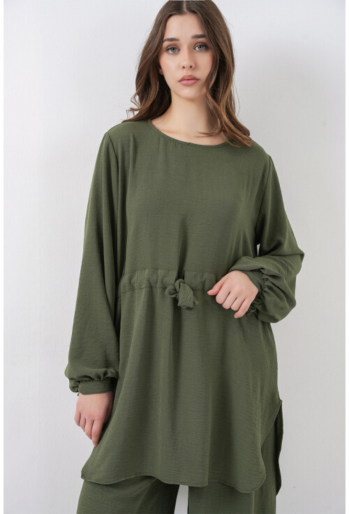 Kadın Uzun Tunik Pantolon İkili Takım 6719