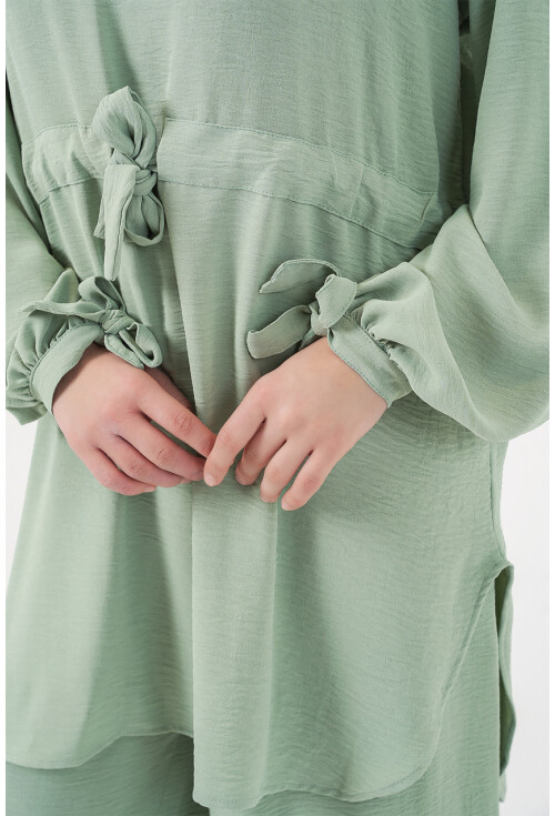 Kadın Uzun Tunik Pantolon İkili Takım 6719