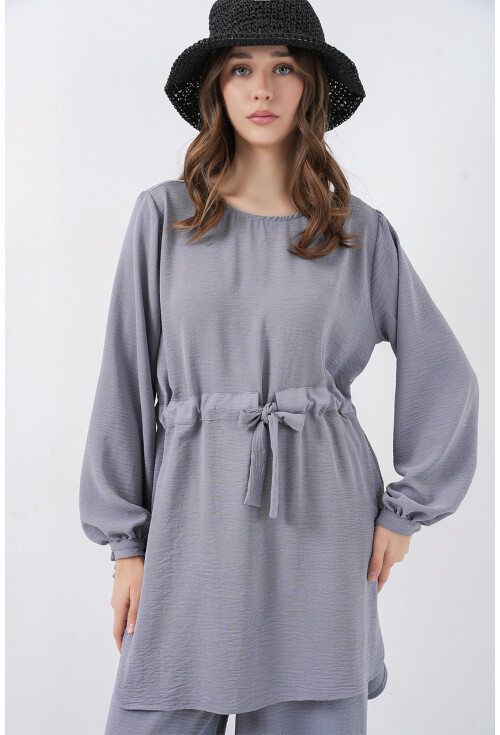 Kadın Uzun Tunik Pantolon İkili Takım 6719