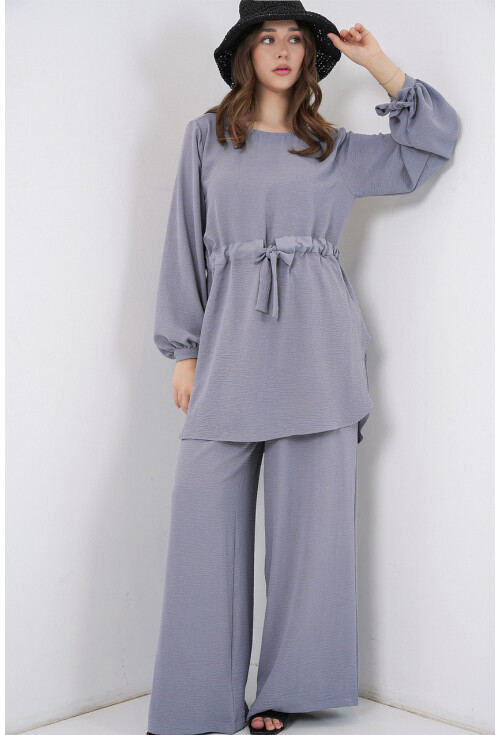 Kadın Uzun Tunik Pantolon İkili Takım 6719