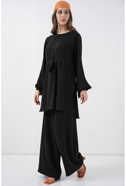 Kadın Uzun Tunik Pantolon İkili Takım 6719