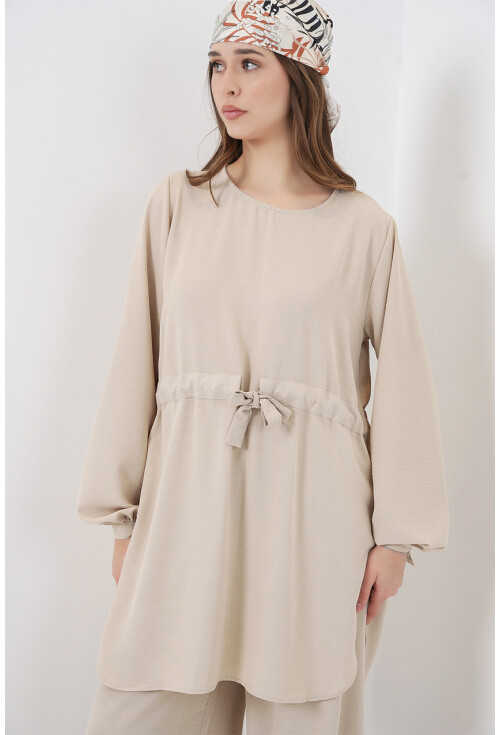 Kadın Uzun Tunik Pantolon İkili Takım 6719