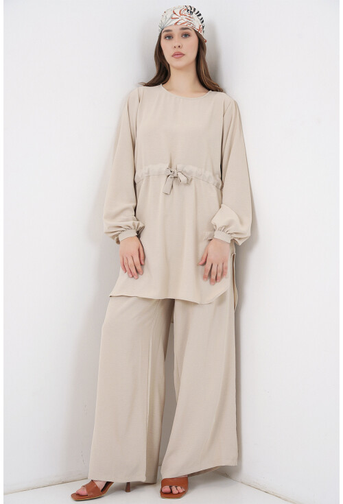 Kadın Uzun Tunik Pantolon İkili Takım 6719