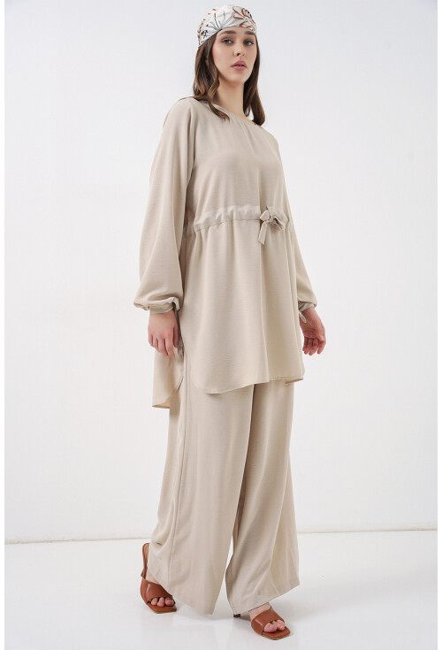Kadın Uzun Tunik Pantolon İkili Takım 6719