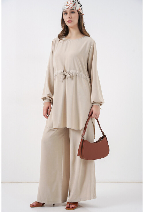 Kadın Uzun Tunik Pantolon İkili Takım 6719
