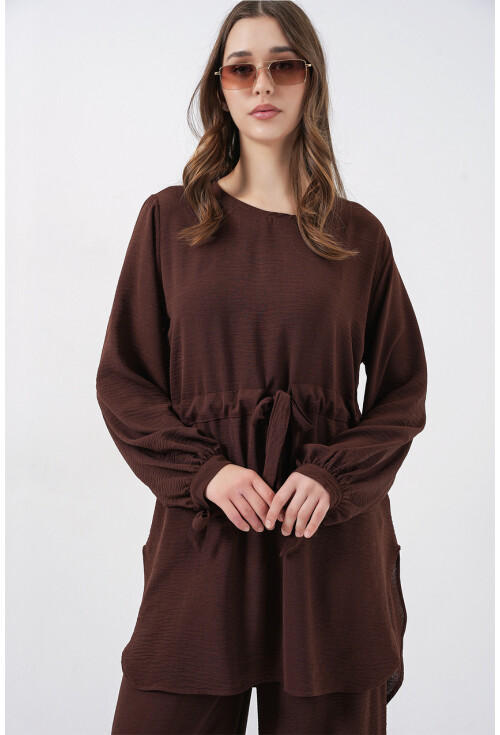 Kadın Uzun Tunik Pantolon İkili Takım 6719