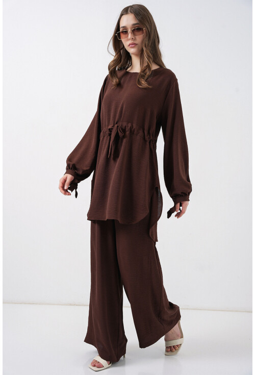 Kadın Uzun Tunik Pantolon İkili Takım 6719