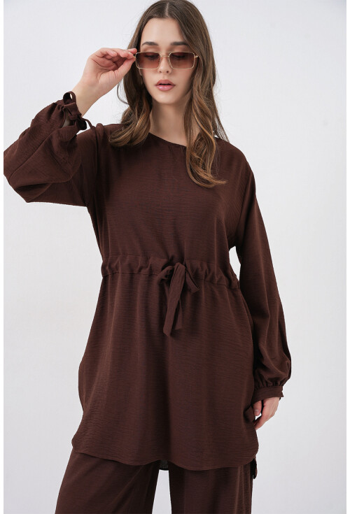 Kadın Uzun Tunik Pantolon İkili Takım 6719