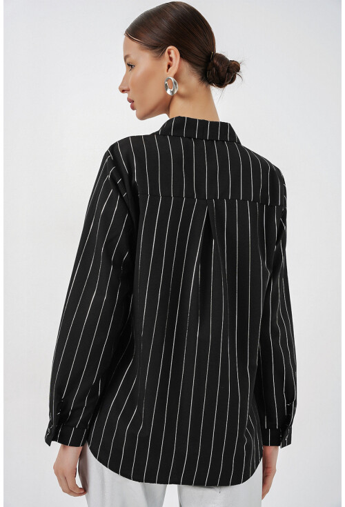 Kadın Varak Desenli Gömlek 20253