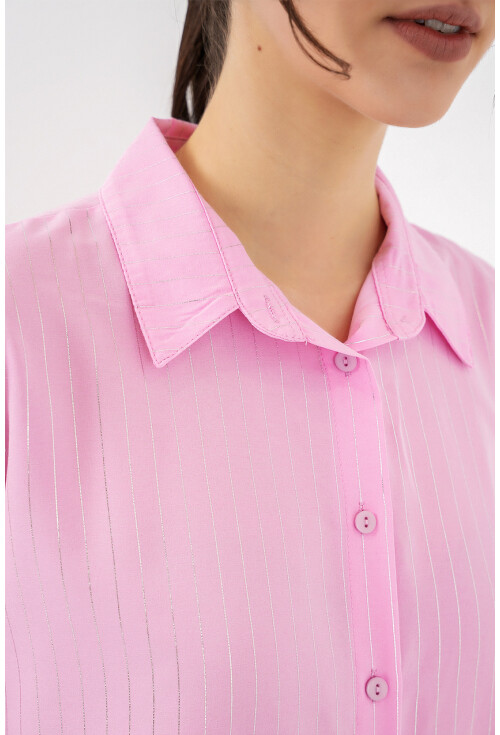 Kadın Varak Desenli Gömlek 20253