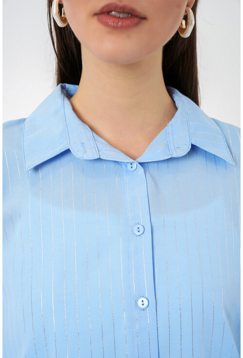 Kadın Varak Desenli Gömlek 20253