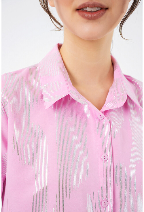 Kadın Varak Desenli Gömlek 20253