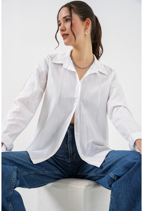 Womens Shirt With Foil Pattern 20253
