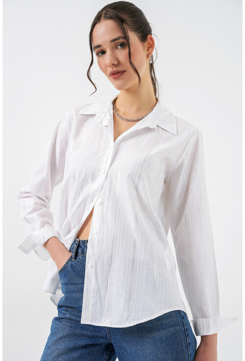 Womens Shirt With Foil Pattern 20253