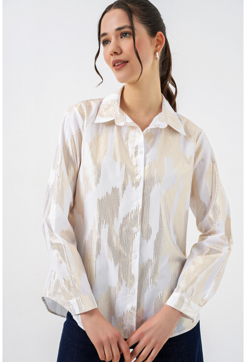 Womens Shirt With Foil Pattern 20253