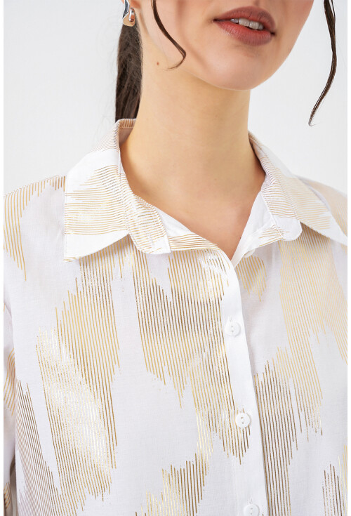 Womens Shirt With Foil Pattern 20253