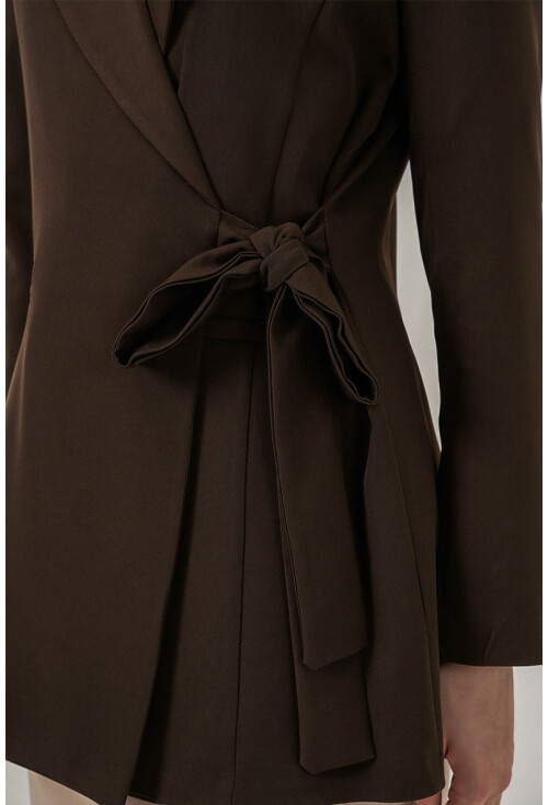 Kadın Yandan Bağlamalı Blazer Ceket 0750