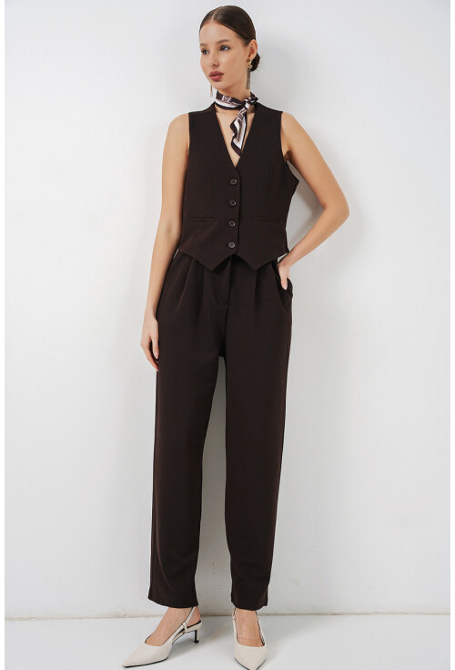 Kadın Yelek Pantolon İkili Takım 30091