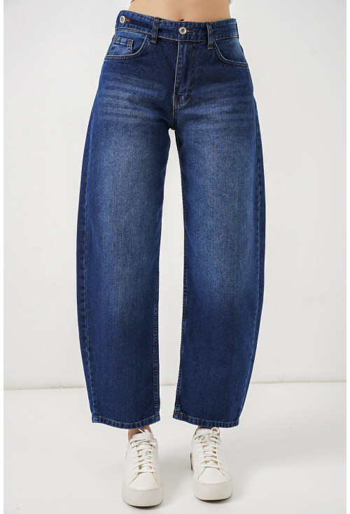 Kadın Yüksek Bel Kot Pantolon 30081