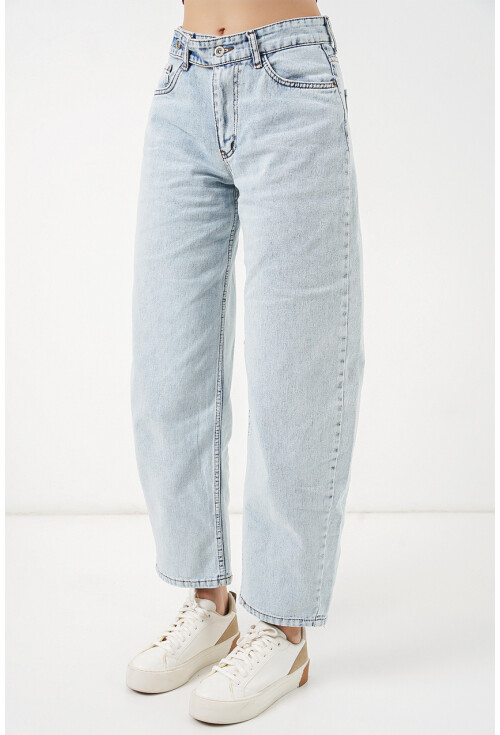 Kadın Yüksek Bel Kot Pantolon 30081