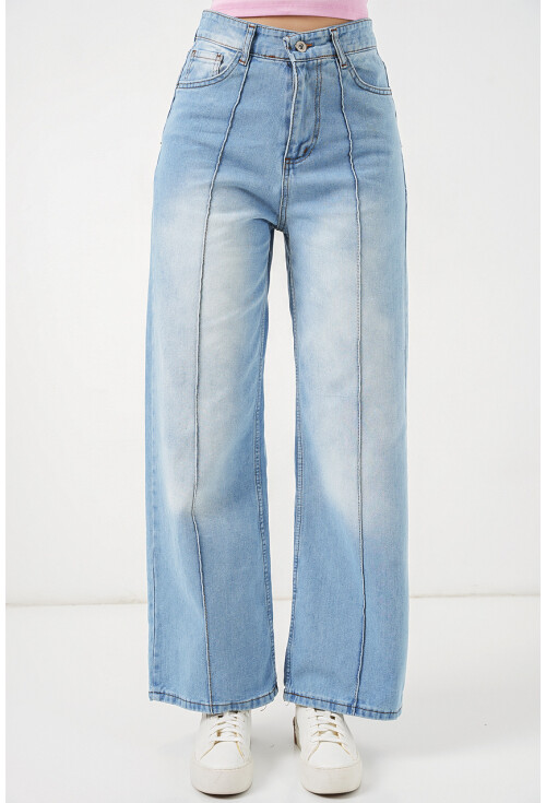 Kadın Yüksek Bel Kot Pantolon 30082