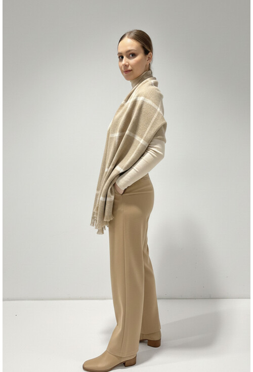 Kadın Yumuşak Dokulu Kalın Şal Atkı 15951