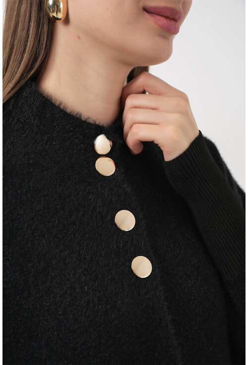 Kadın Yumuşak Dokulu Uzun Triko Hırka 15953